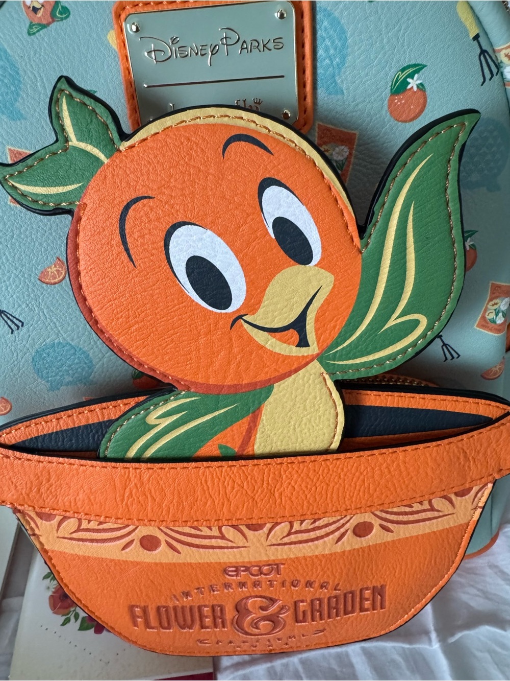 Disney Loungefly Orange Bird and Lug Crossbody - 2024 Flower & Garden Festival - Picture 7 of 16